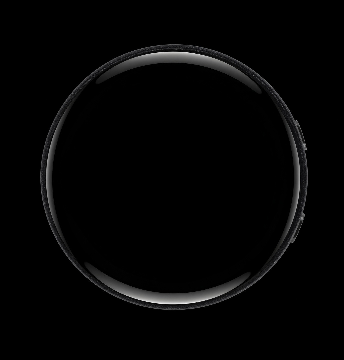 The black ghoost device, with a softly coloured pearl ghost living behind its dark glass